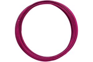 Vaessen Creative Fil Aluminium Rose Vif - Bobine de 5 m - Taille 2 mm