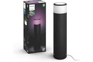 ‎PHILIPS HUE Philips Hue White & Color Ambiance Calla Erweiterung für den Aussenbereich schwarz 350lm, dimmbar, bis zu 16 Millionen Farben, steuerbar via App, kompatibel mit Amazon Alexa (Echo, Echo Dot).