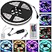 Produktbild 5m RGB Lichtstreifen mit 300LEDs SMD 3528 inkl. 44 Tasten Fernbedienung inkl. Netzteil & Fernbedienung - LED Lichtband LED Lichterkette LED Lichtleiste
