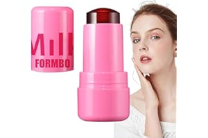 Eoixuqba Jelly Blush Stick, Rubor De Gelatina De Leche, 3g Water Jelly Tint Stick, Cooling Water Jelly Tint Milk, Colorete Barra Gelatina Leche, Jelly Blush, Rubor En Barra Jelly