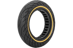 G.V.SHOP® 1pz Ruota Piena da 10X2.5 Pollici 36MM per Scooter Monopattino Elettrico Gomma Piena, XIAOMI, DUCATI, LEXGO, VIVOBIKE S2, Anti Scivolo, Pneumatico Solido (36MM, GIALLO 1PZ)