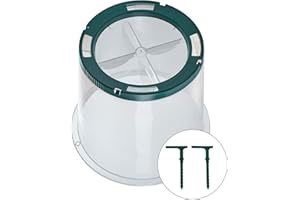 Garantia Sunny Pflanzglocke (ø 35 cm, Höhe 30 cm, Anzuchthaube für Obst / Gemüse, mit Bodenanker + Bewässerungsmulden) 645061, klar