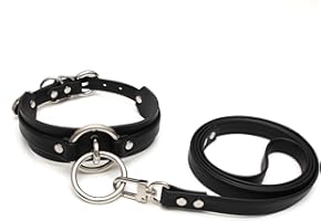 lalatia Handmade Women O Ring Faux Leather Choker