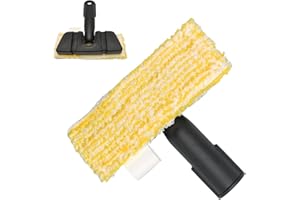 JIAKALAMO Für Kärcher Dampfreiniger Zubehör mit flexibler Handdüse und passendem Feinstfasertuch,Universal Bodentuchset EasyFix,Zubehörteile für Teppichdampfreiniger Bodentücher