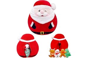 POPOYU Doudou en peluche Kawaii, maman et enfant, peluche de Père Noël, pour enfants, canapé, chambre à coucher, décoration, jouet de Noël, cadeau de Nouvel An