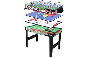AIPINQI 31.5 Inch 4 in 1 Multi Games Table, Mini Pool Table, Foosball Football Table, Air Hockey Table, Table Tennis Table Ping pong Table, Kids Adult