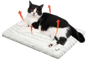 Votoko Couverture auto-chauffante pour chats et chiens, lit lavable, couverture chauffante pour chat, couverture auto-chauffante, antidérapante, dessous pour petits chiens et chats (61 x 45 cm)