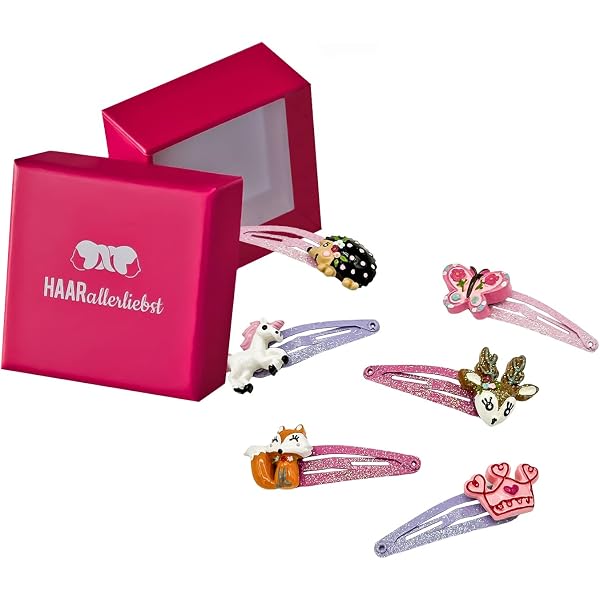 6-teiliges Haaraccessoire-Set Mit Eichhörnchen – Für Kinder, In Weißer Box