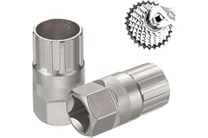 Artomnivera 2Pcs Bicycle Freewheel Remover Tool, For Shimano Cassette Removal Tool, Silver Freewheel Remover Tool for Shimano, Sunrace, Sram & DNP