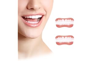 LILELIG 2 Stücke Denture Silicone Reline Kit, Prothesen UnterfüTterung Silikon, Zahnprothesen-Silikon-Reline-Kit, Weiches Gebiss Reline Kit, Snap On Soft Denture Reliner Kit Für Ober- Und Unterkiefergebiss