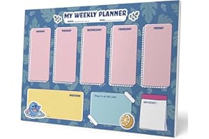 Grupo Erik Planning Da Tavolo A4 Stitch, Planner Settimanale con 54 Fogli A Strappo, Agenda Organizer, To Do List Planner, Planner Settimanale da Scrivania, Stitch, 21 x 29.7 Cm