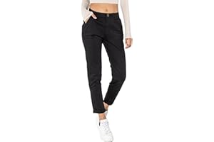 Nina Carter J250 Damen Chinohose Bequeme Mittlere Leibhöhe Slim Fit Stretch Baumwollhose – Stilvolle Alltag Freizeit Hose