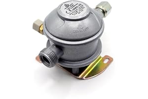 DN Autogas Parts Cavagna - Regulador de gas en ángulo para caravana y autocaravana, 180° - salida de 10 mm