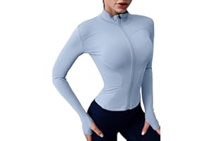 Rapbin Womens Long Sleeve Gym Tops Sports T-Shirt Ladies Fitness Workout Yoga Crop Tops Running Tee Shirts with Thumb Holes