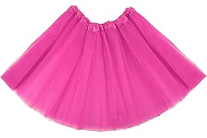YOLEV Women's Tulle Tutu Skirt Vintage 1950s Tulle Bubble Dance Skirt Prom Skirt Elastic 3 Layer for Halloween Party Costume