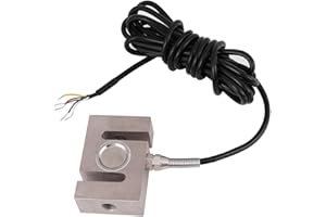 YANMIS Wägezelle Sensor, S-Typ Balken Wägezellen Skalensensor 500kg Tragbarer Gewichtssensor Drucksensor mit Kabel Gewichtet für Mischstation Asphaltstation