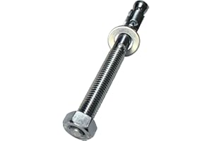 ‎LUMONIC 5x Lumonic Schwerlastanker M12 x 125Verzinkt I Zur Verwendung als Metalldübel, Bolzenanker, Blitzdübel I Für verschiedene Arten Durchsteckmontagen