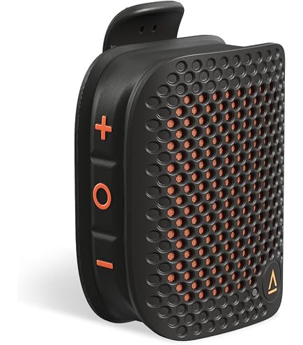 Avantree HomeBuddy – Mini altoparlante Bluetooth indossabile con Auracast, 15 ore di autonomia e IP67 impermeabile, audio portatile clip-on per musica e chiamate, per uso interno ed esterno - Rosso