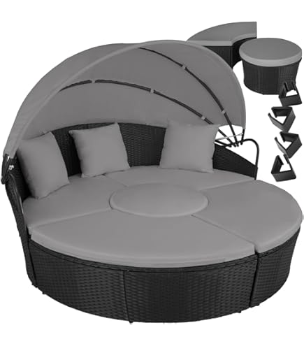 Housse De Protection Canapé Lit Rond Tissu Oxford 210D Housse Lit - 13