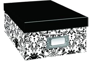 PIONEER PHOTO ALBUMS Pioneer Foto Alben b-1bw/CHEV Chevron Design Foto Aufbewahrungsbox Damask Design