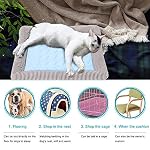 Volwco-Lettino-rinfrescante-per-Cani-con-Tappetino-rinfrescante-per-lEstate-in-Seta-Fredda-Non-appiccicosa-Traspirante-Lavabile-per-Cani-di-Piccola-e-Media-Taglia