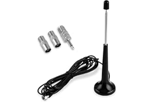 OCCOUMR Antenne Radio Rod Dab+ pour la Réception de Dab+ et FM, avec Base Magnétique et Câble d'Extension de 3 m, pour Réception Radio Stéréo