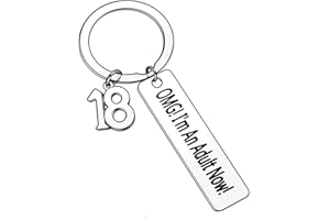 EXIIANTAG Birthday Keyring 18th Birthday Gifts Keychain,Friend Birthday Gift Keychain with Gift Box,Birthday Gift Keyring for Girls Boys