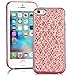 Produktbild SMART LEGEND iPhone SE/5S/5 Weiche Silikon Hülle TPU Bumper Handyhülle Rosa Muster Schutzhülle Backcover Crystal Kirstall Clear Etui Ultra Slim Design Glatt Weich Handytasche Soft Case Silicon Protective Cover Flexible Dünne zurück Schale