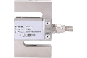 JADPES Weight Load Sensor, S TYPE High Precision Load Cell Scale Sensor Weighting Sensor With Cable for Accurate Force Measurement(50kg)