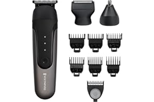 Remington ONE 10-in-1 Head & Body Multi-Groomer for Men & Women (All-In-One Trimmer, 38mm Blade for Hair & Beard, Foil Shaver, Nose & Ear, 7 Combs, USB, Waterproof, Cordless, 60-Minute Run Time) PG760