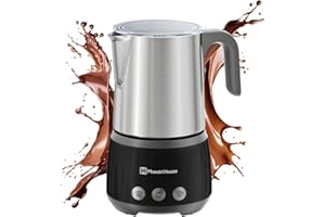 ‎MAESTRI HOUSE Maestri House Milchaufschäumer, 500ml 4-in-1 Elektrischer Milchschäumer, 600W Smart Touch Control für Heißer und Kalter, Memory-Funktion für Latte,Warme Milch, Heiße Schokolade Milch, BasicFro 500