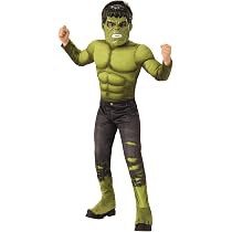 Disfraz De Hulk Para Niño – Mono Estampado Con Máscara Incluida, Colección Sostenible De Rubies, Oficial Marvel