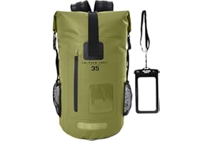 ULTRA DRY ADVENTURER Premium 35L & 55L Waterproof Dry Bag Backpack, Sack with Phone Dry Bag, Perfect for Boating/Kayaking/Hiking/Canoeing/Fishing/Rafting/Swimming/Camping