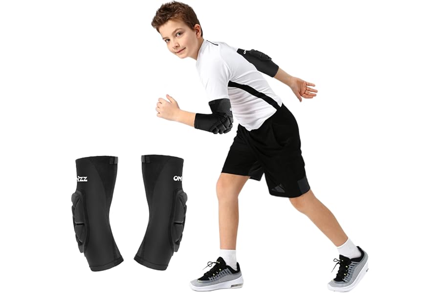 Elbow Pads Kids Basketball Padded Arm Sleeve 1 Pair Children Elbow Protector Goalkeeper Protective Shooter Sleeve Handball Volleyball Elbow Pad