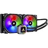 Corsair Hydro 115i RGB Platinum, Hydro Series, 280 mm Radiator (Dual ML PRO 140 mm RGB PWM Fans, Advanced RGB Lighting and Fa