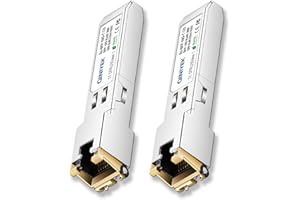 QINIYEK [2 Pack] 1.25/2.5/5/10G SFP+ to RJ45 Transceiver, Copper SFP+ Module, Cat.6a/7, up to 30m, for Cisco SFP-10G-T-S, MikroTik S+RJ10, Ubiquiti UF-RJ45-10G, Netgear AXM765, Netgear, TP-Link, Fortinet