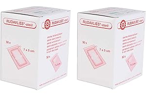 100 Stück steril Wundpflaster Rudavlies steril Pflaster 7 x 5 cm