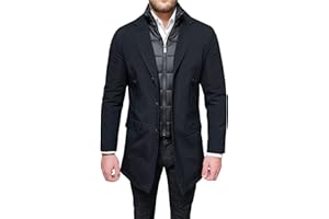 EVOGA Giaccone piumino uomo Sartoriale giacca Soprabito Elegante casual Invernale