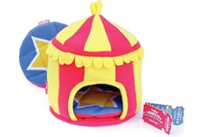 HAYPIGS Circus Themed Fleece Hidey Hut Guinea Pig House - Guinea Pig Bed - Guinea Pig Hide - Also suitable for Degus, Chinchillas, Rats, and Pygmy Hedgehogs