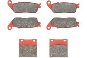 MEXITAL One Set Ceramic Motorbike Brake Pads Front and Rear for GSX 400 Impulse Type (94-96) / RF 400 R/RF 600 R (93-97) / GSF 650 Bandit (95-99) MX142-142-63