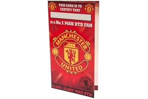 OFFICIAL MANCHESTER UNITED FC GIFTS Manchester United FC Offizielles Fußball Geschenk Geburtstag Karte No 1 Fan – Ein tolles Geburtstag Geschenk Idee für Männer und Jungen