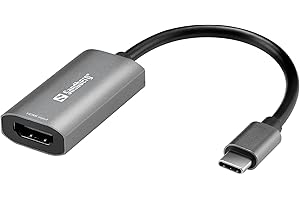 Sandberg HDMI Capture Link to USB-C, 4K HDMI to USB-C Adapter, Full HD 1080p 30FPS Video Capture Device for Streaming TV Switch Xbox PS4 Gaming Videos, HDMI to USB-C Link, Audio Signal Supported