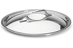 De Buyer - Couvercle bombé en inox AFFINITY - 24 cm - Sans PFAS, Inox Durable, Compatible avec l'Ensemble de la Gamme AFFINITY sauf Poêles, Plusieurs Diamètres disponibles, de 14 à 24 cm