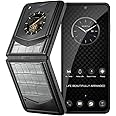 Vertu IRONFLIP Alligator Skin Flip Cell Phone, Unlocked Android 5G Smartphone, Foldable Design, One-Hand Control, 50MP Camera, 12G+512G, Dual SIM, 6.9" 120Hz OLED, 65W Fast Charge (Elephant Grey)