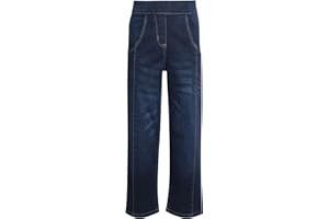A2Z 4 Kids Girls Denim Jeans Dark Blue Comfort Stretchy Jeggings Flared Bell Bottom Pants Trendy Fashion Jeans New Age 5 6 7 8 9 10 11 12 13 & 14 Years