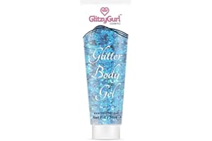 GLITZYGURL Holograficzny żel brokatowy do twarzy i ciała, 12 ml, brokat do ciała, żel z brokatem do włosów (Ocean Paradise)