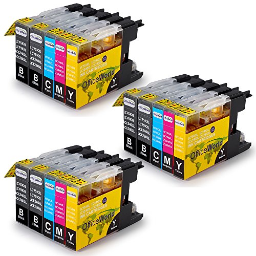 OfficeWorld Kompatible Patronen Ersatz für LC1240 LC1280 Tintenpatronen Kompatibel mit MFC-J280W, MFC-J425W, MFC-J430W, MFC-J435W, MFC-J5910DW, MFC-J625DW, MFC-J6510DW, MFC-J6710DW, MFC-J6910DW, MFC-J825DW, MFC-J835DW, DCP-J525W, DCP-J725DW, DCP-J925DW