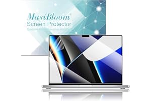 MasiBloom Paquete de 2 protectores de pantalla para MacBook Pro de 14 pulgadas M3/M3 Pro/M3 Max Chip A2981 A2992 lanzado en 2023 de alta defensa antiarañazos (para Pro 35.6 cm M3 2023)