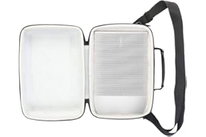 Khanka Hard Travel Case for Sonos Move The durable battery-powered Smart Speaker.Fits Charging Base and cables.(White lining)