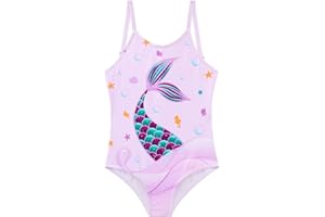 WAWSAM Costume da Bagno per Ragazze Costumi da Bagno Interi Costume Piscina